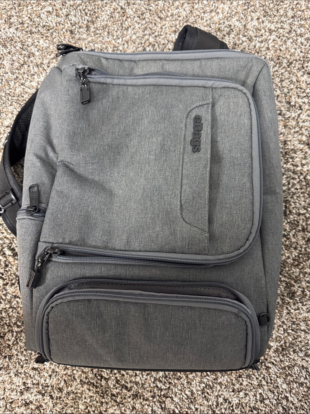 eBags Slim Professional Jr. Gray Men's Travel Book Bag